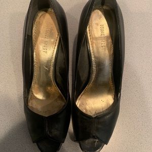 Nine West Black Stilettos Size 8
